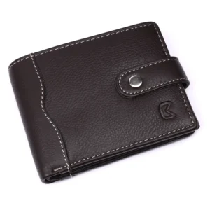 Cassette Executive Leather Wallet – RFID Protected Bifold Wallet with Coin Pocket