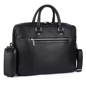 Cassette Signature Leather Laptop Bag – Fits Up to 15.6-Inch Laptops